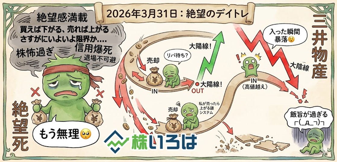 【デイトレ日記】センス×、運×、メンタル×…三重苦の果てに