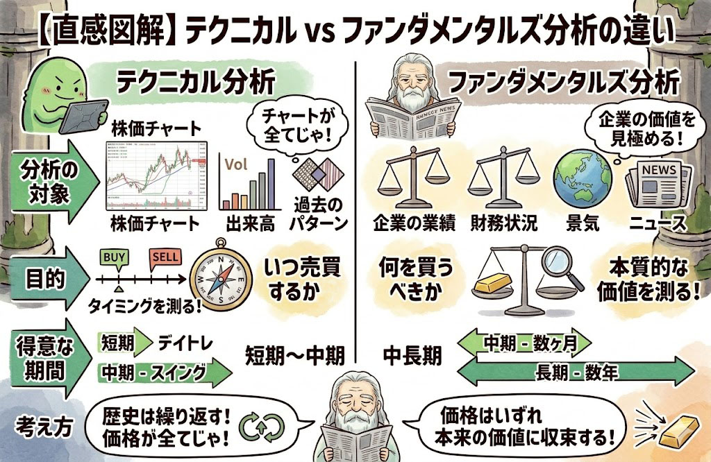 「テクニカル」と「ファンダメンタルズ」